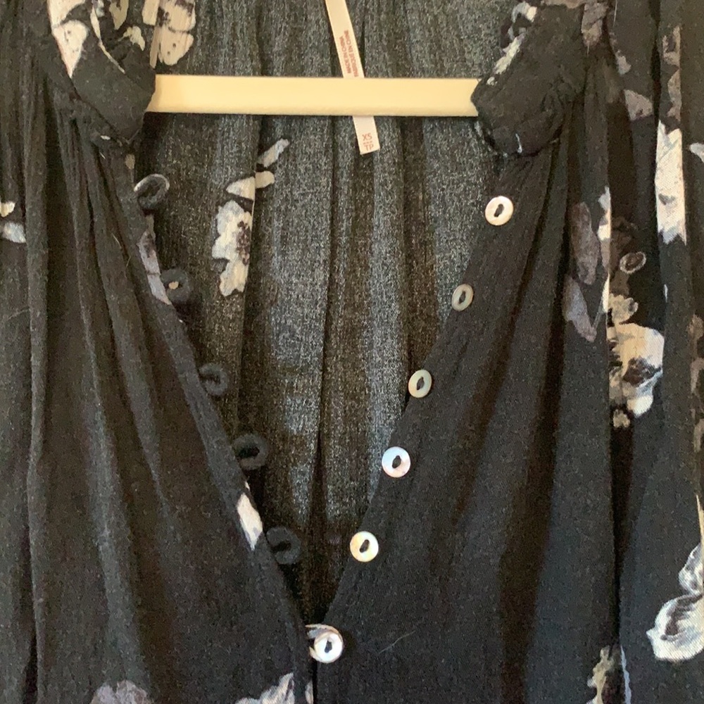 Free People Floral Ruffled Tunic - Picture 4 of 6